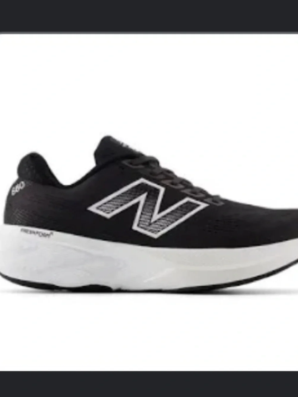 New Balance Men’s Black and White Athletic Running Shoes